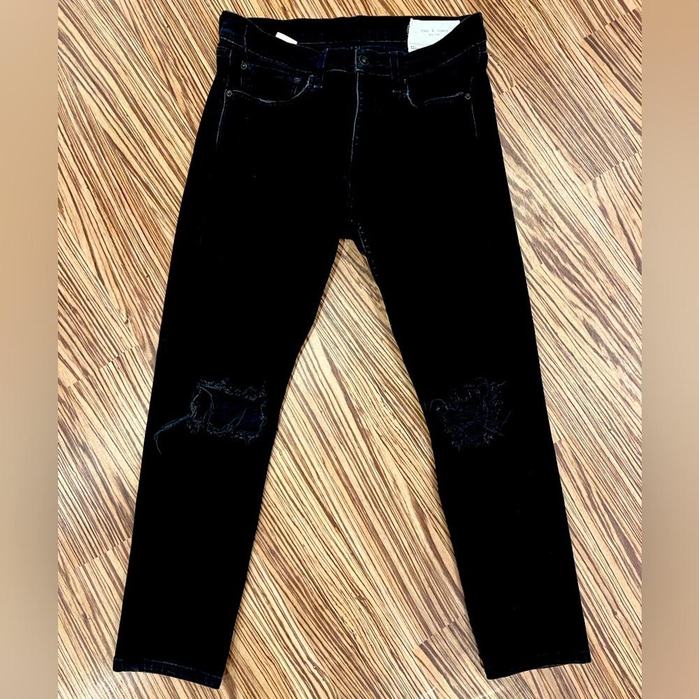 Rag & Bone Walcott Jeans 32x32 distressed knees